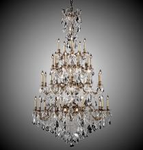 American Brass & Crystal CH9827-A-01G-PI - 35 Light Chandelier